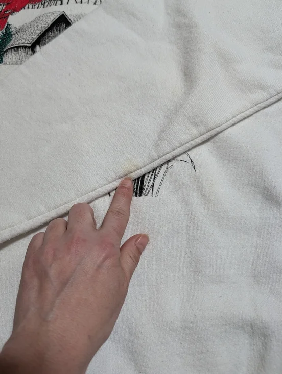 Vintage 90's Sweatsuit Set Sweatshirt & Joggers Size Large Cardinal Graphic - Picture 5 of 15